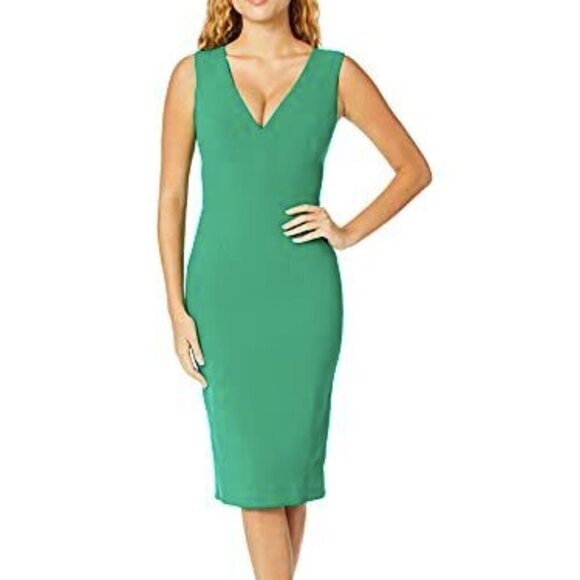 Dress The Population Sandy Sheath Dress in Green sz M - Picture 1 of 7